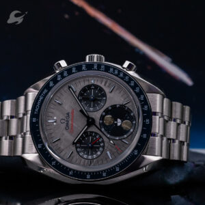 Omega Speedmaster Moonphase Meteorite B+P Like New - Image 4