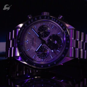 Omega Speedmaster Moonphase Meteorite B+P Like New - Image 7